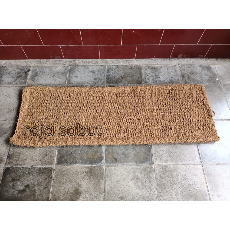 keset anyam 90x30 PREMIUM sabut kelapa keset teras tebal awet anti ular
