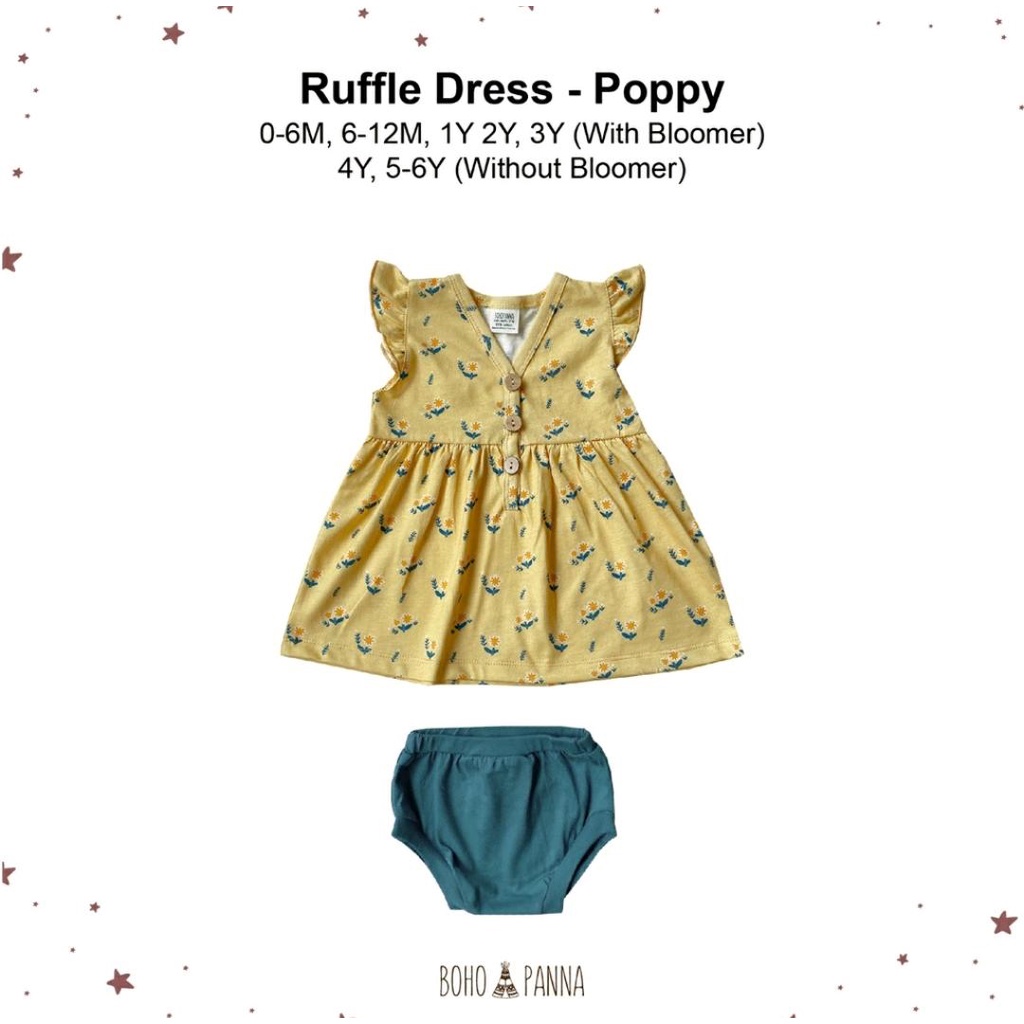 BOHOPANNA RUFFLE DRESS / DRESS BAYI