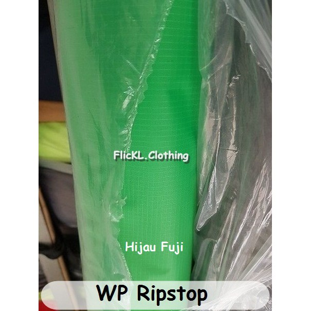 Bahan Kain WP Ripstop Parasit Parasut Waterproof Jaket Milky Bening Bomber Tas Cover Mobil