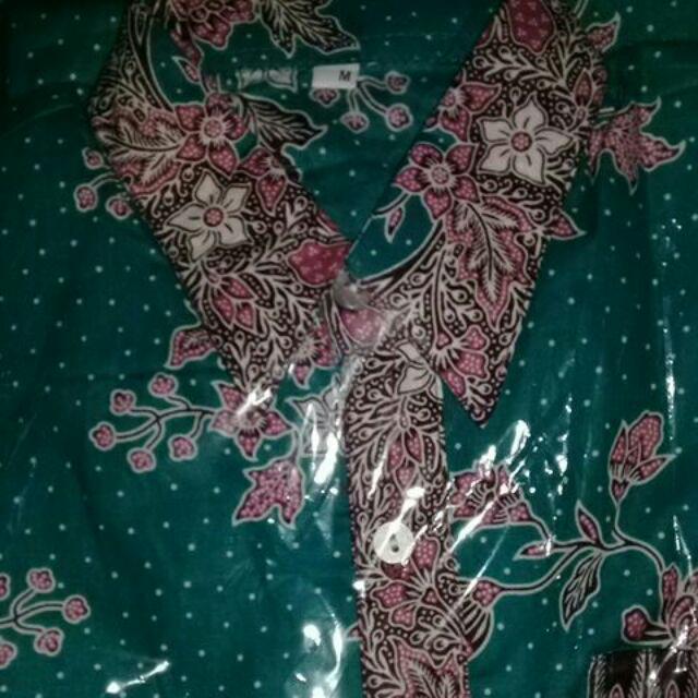 Kemeja Anak 035 080 193 Batik Hem Atasan Anak Laki Laki Kembang Putih Seragam Keluarga Katun