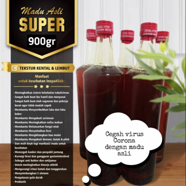 

Madu asli SUPER 900 gram