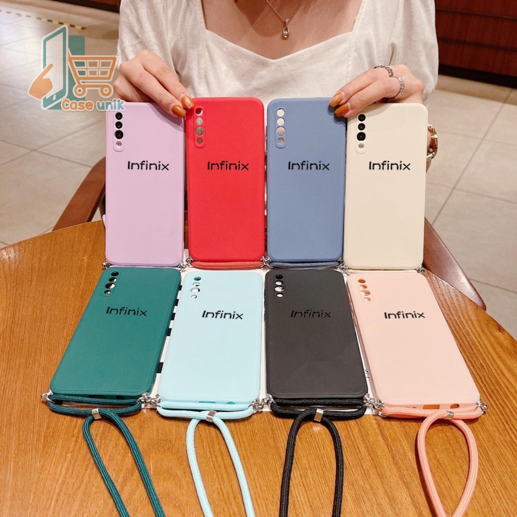 SOFTCASE SLINGCASE ORIGINAL SILIKON PELINDUNG KAMERA INFINIX SMART 4 5 NOTE 8 10 CS3914