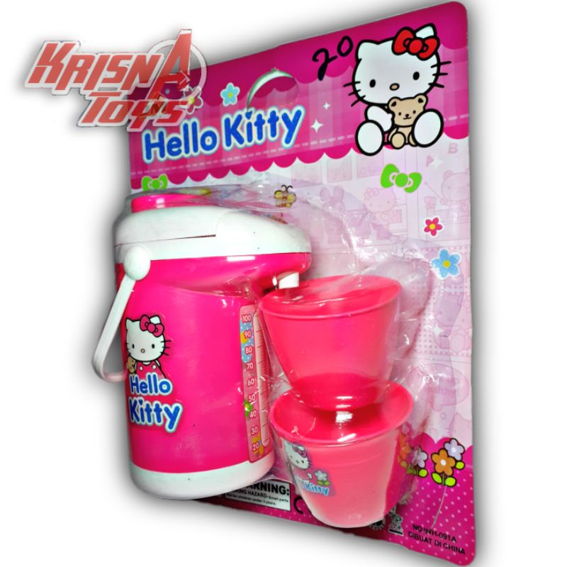 MAINAN ANAK TERMOS DISPENSER HELLO KITTY/TERMOS MAINAN/KITCHEN SET