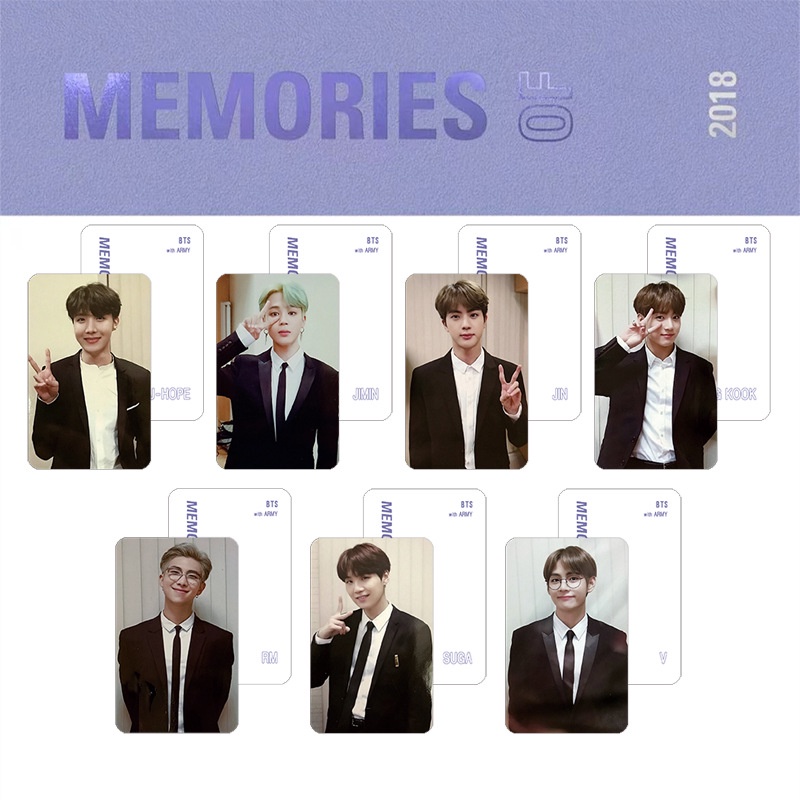 Kartu Lomo Foto BTS Bangtan Boys 2018 SUGA JiMin V RM Jin Jhope Jung Kook