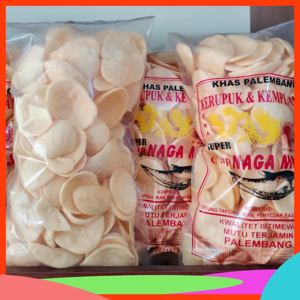 

KEMPLANG KERUPUK TIPIS RASA UDANG 250 GRAM NAGA MAS KHAS PALEMBANG