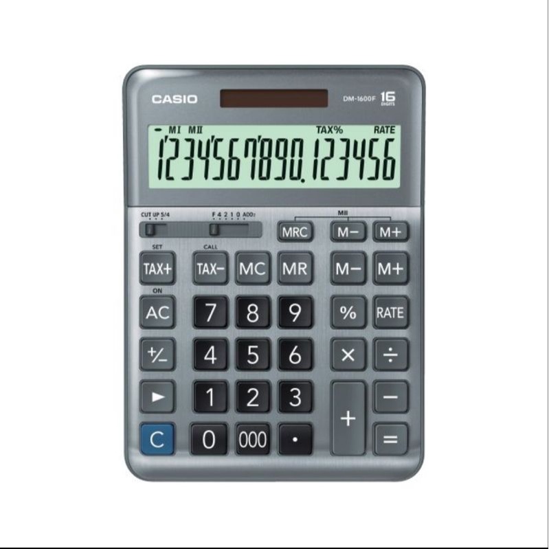 

CASIO DM-1600 DESKTOP KALKULATOR / CALCULATOR KANTOR MEJA DM1600