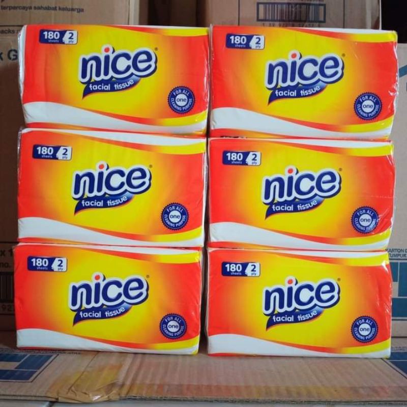 AFIFAH ID STORE-TISU NICE ❤ 180 Sheet Facial Tissue 2 Ply | Tissu Wajah