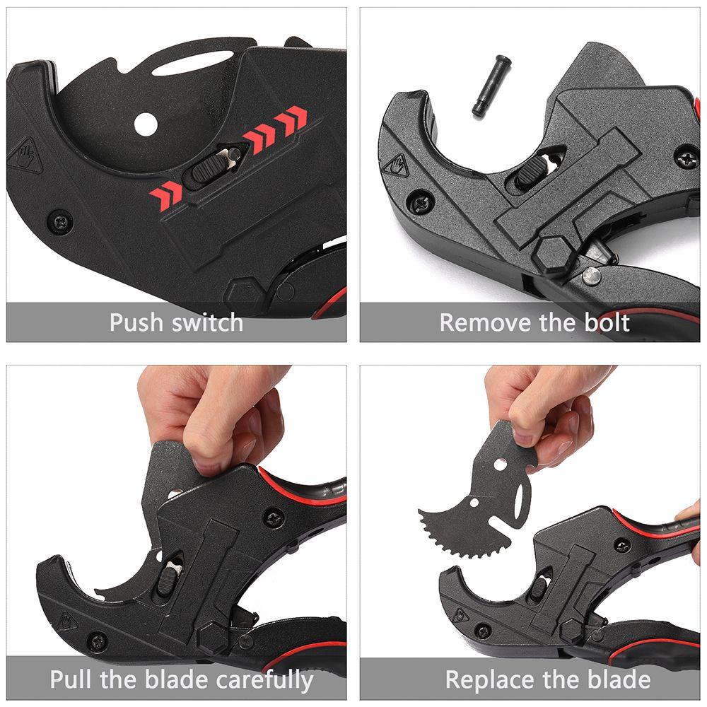 Preva Pipe Cutter Profesional PP/PE Hose Hot Melt Tube Ratchet Gunting Selang Cutting Self-locking Hand Tools
