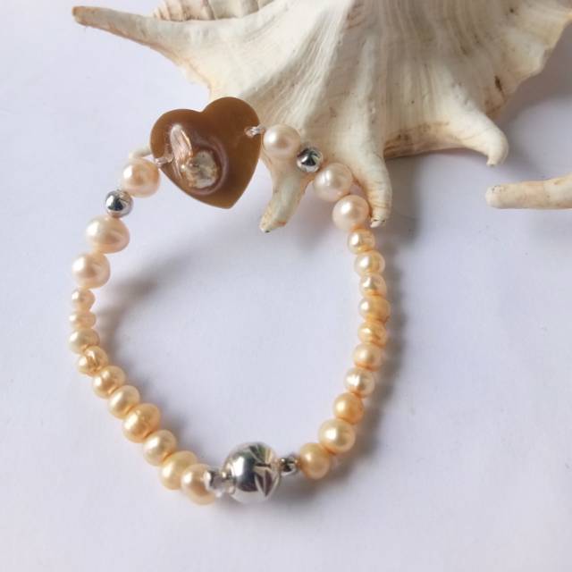 Gelang Mutiara Air Tawar / Gelang Mutiara Lombok / Gelang Mutiara Lombok Murah