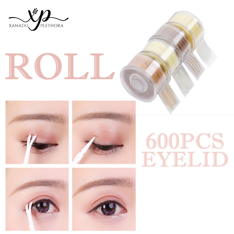 600 Stickers/roll Eyelid Tape Roll / Scott Mata Roll / Scot Mata / Skot Mata / 300 Pairs (600 PCS)