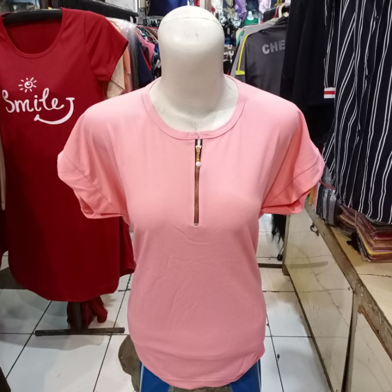 Atasan kaos wanita voxy LD 110-Pink