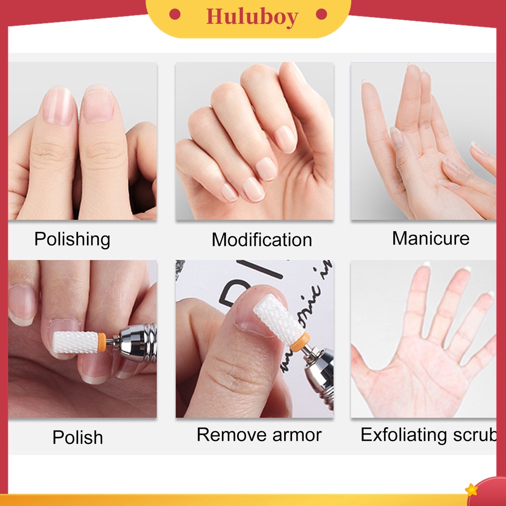 Huluboy Huluboy♡ Mata Bor Bahan Tungsten Steel Untuk Manicure / Pedicure