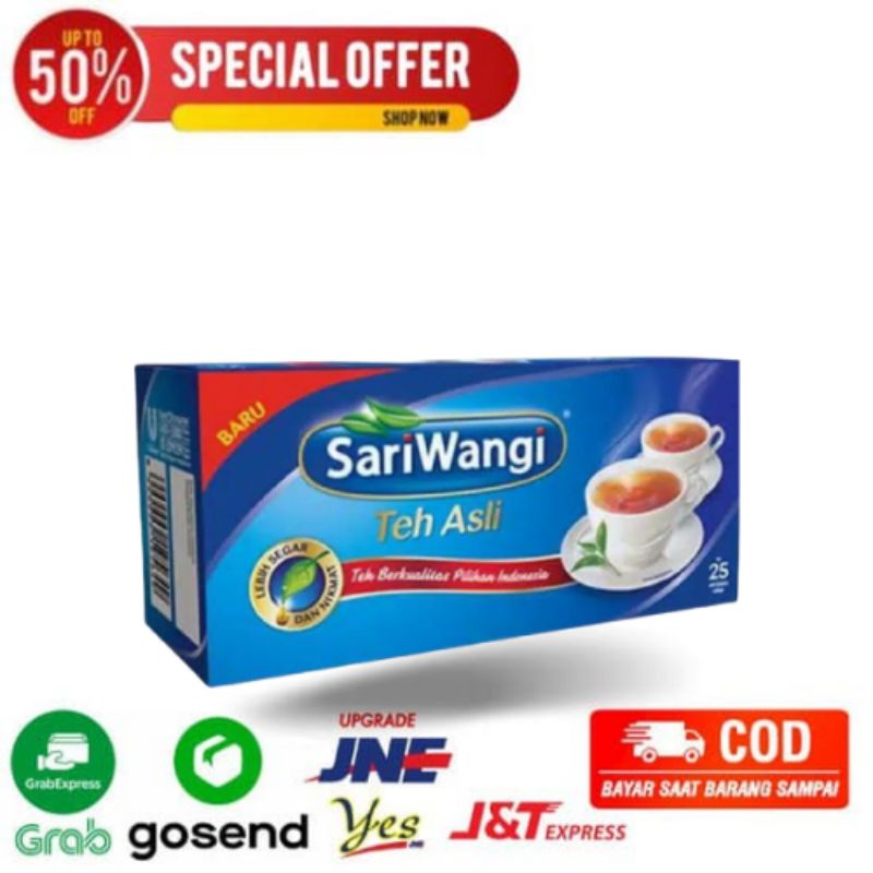 

sari wangi teh celup isi 25 pcs segarmart bandung