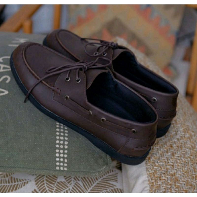 MKofficial Sepatu Oxford Big Size 43_47 Loafers Moccasin Kulit Coklat JUMBO Besar Cocok Buat Kaki Jebrag, 44