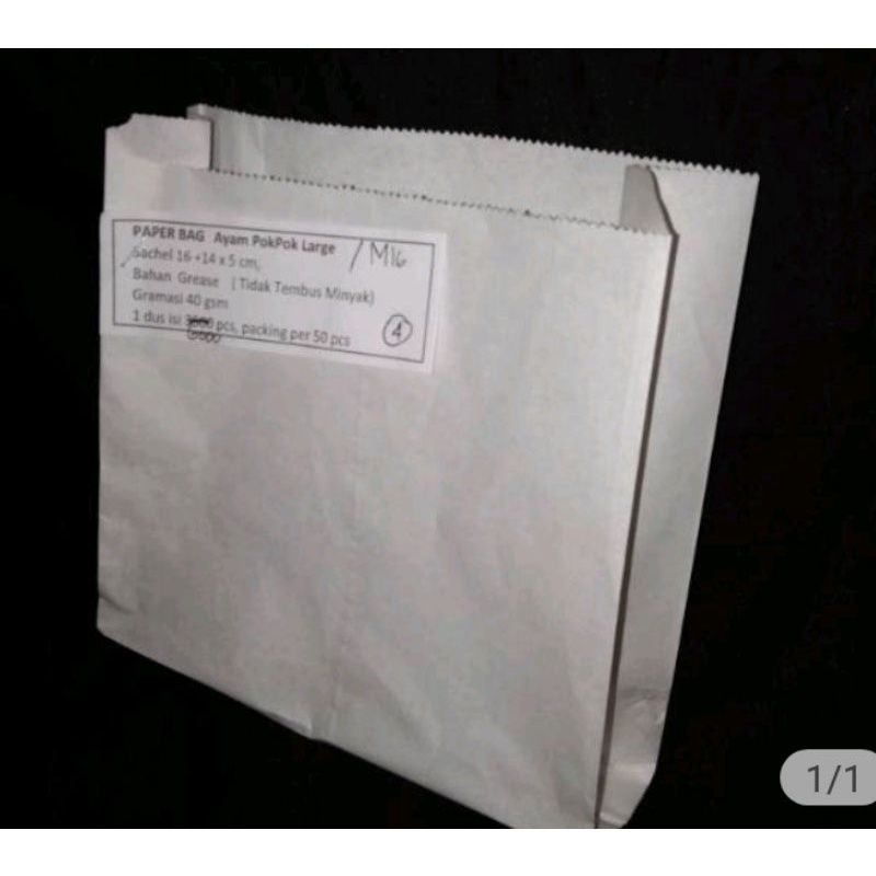 

Kemasan Ayam PokPok Medium 12X6X15 cm Paper Bag French Fries
