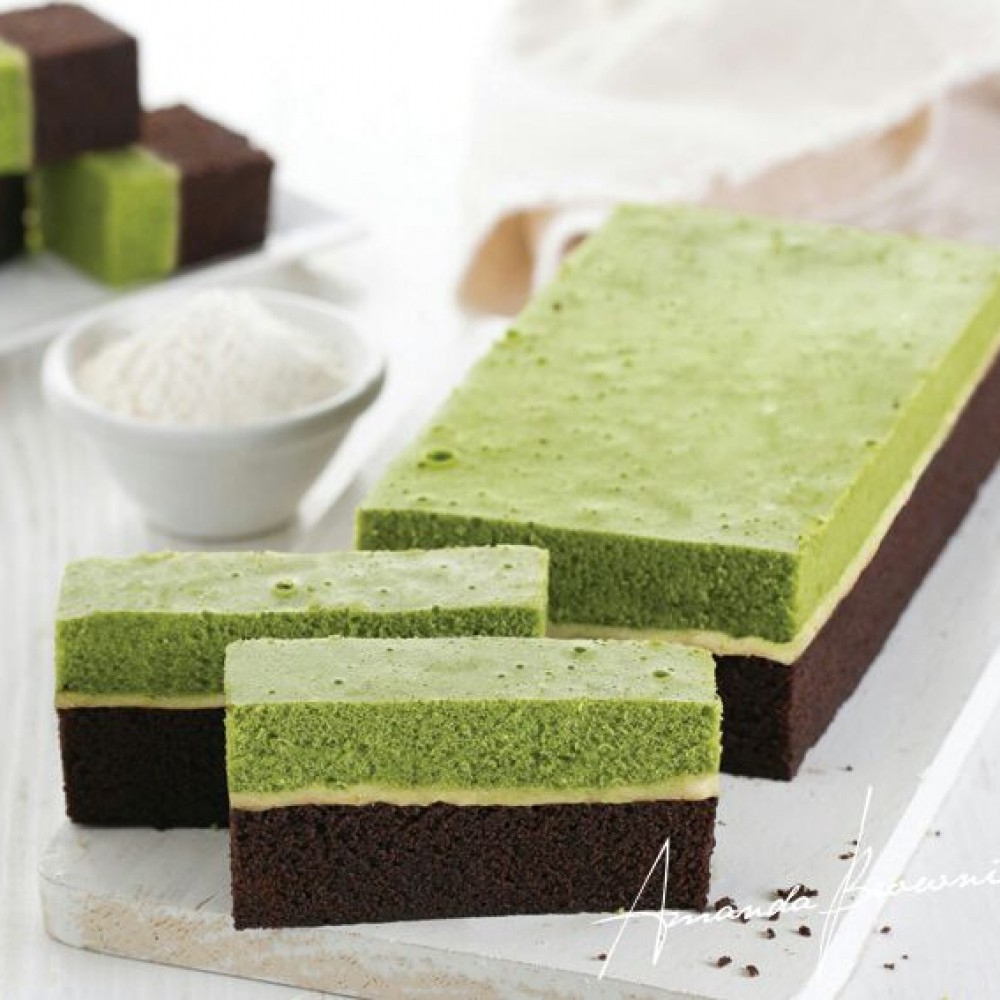 

Green Tea Mint - Brownies Amanda - Cake Brownies Kukus Asli Bandung