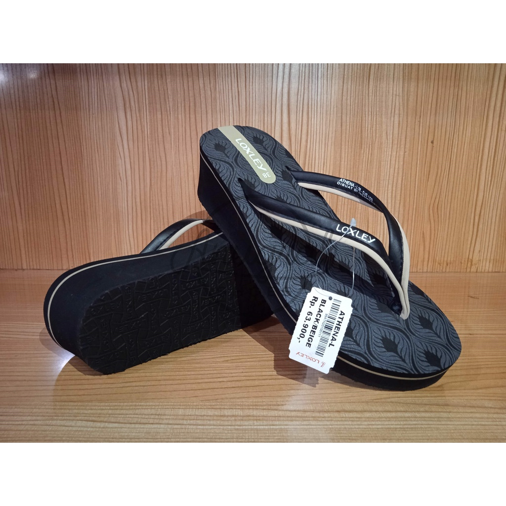SANDAL WEDGES WANITA ORIGINAL LOXLEY ATHENA-L l BNIB LOXLEY