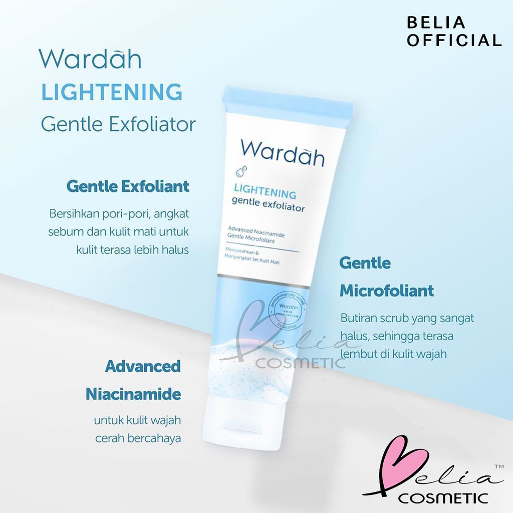 ❤ BELIA ❤ WARDAH Lightening Series | Day | Night Cream Face Serum Wash Foam Mask Scrub Toner Milk Cleanser Gentle Wash Micellar Water Facial Mist Krim Wajah Pagi Malam