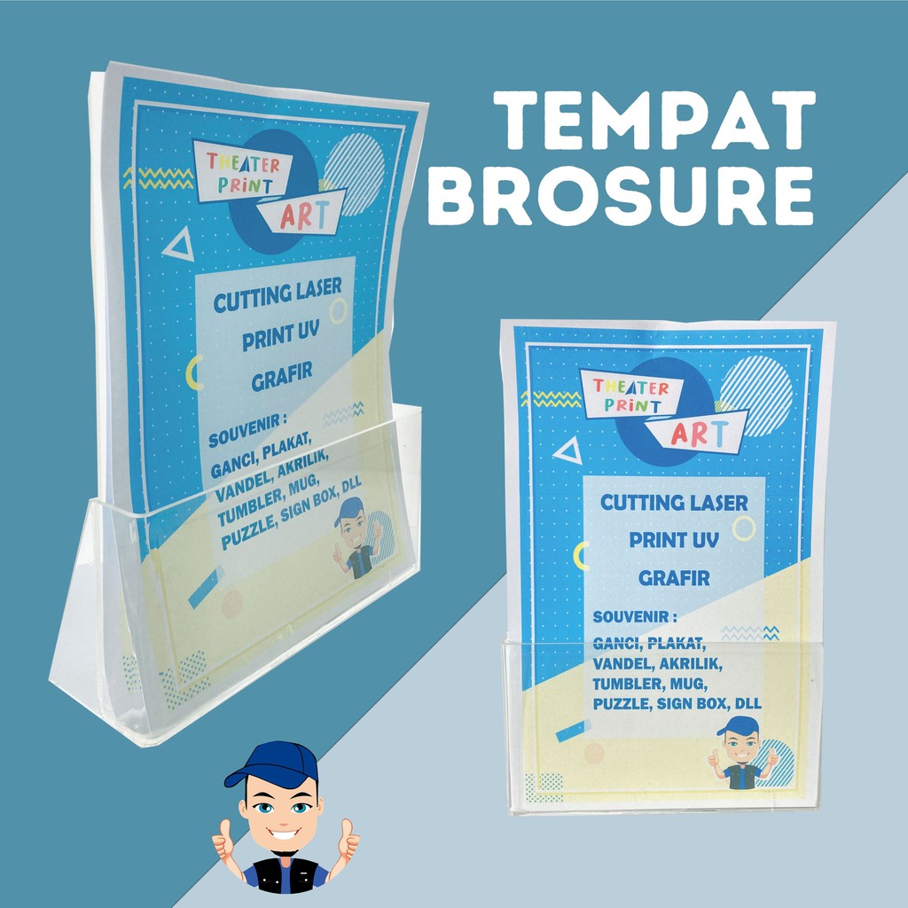 

TEMPAT BROSUR AKRILIK DISPLAY BROSUR KERTAS A5 PALING MURAH