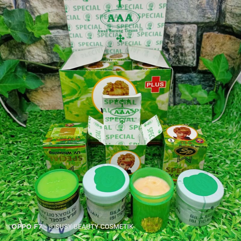 CREAM SP HIJAU BOK PLUS AAA SEGEL 12 PCS