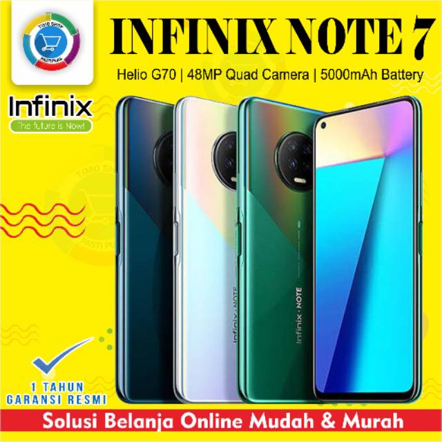 Infinix Note 7 6/128GB Garansi Resmi