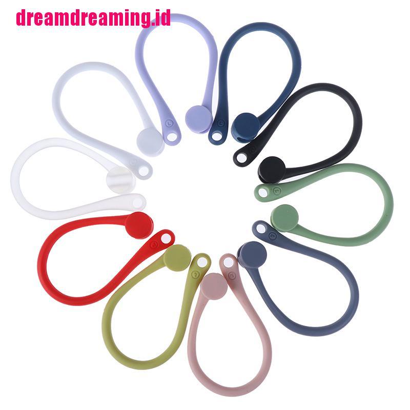 Dreamdreaming 1 Pasang Strap Silikon Anti Hilang Holder Earphone Kait Telinga