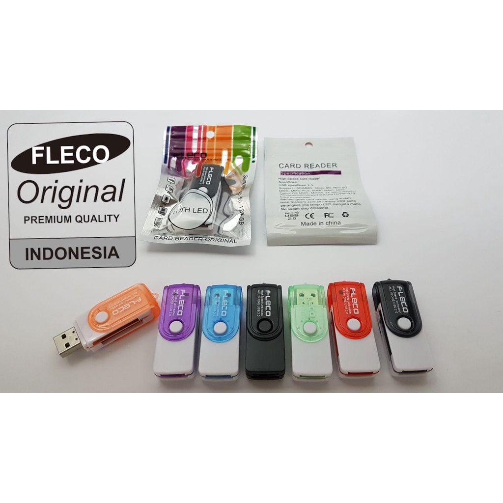 CARD READER MICRO VIBOX &amp; CARD READER MULTY FLECO 4 IN 1 MICRO SD/MINI SD/SDHC