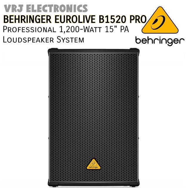BEHRINGER EUROLIVE B1520 PRO Professional 1,200-Watt 15" PA Loudspeaker System