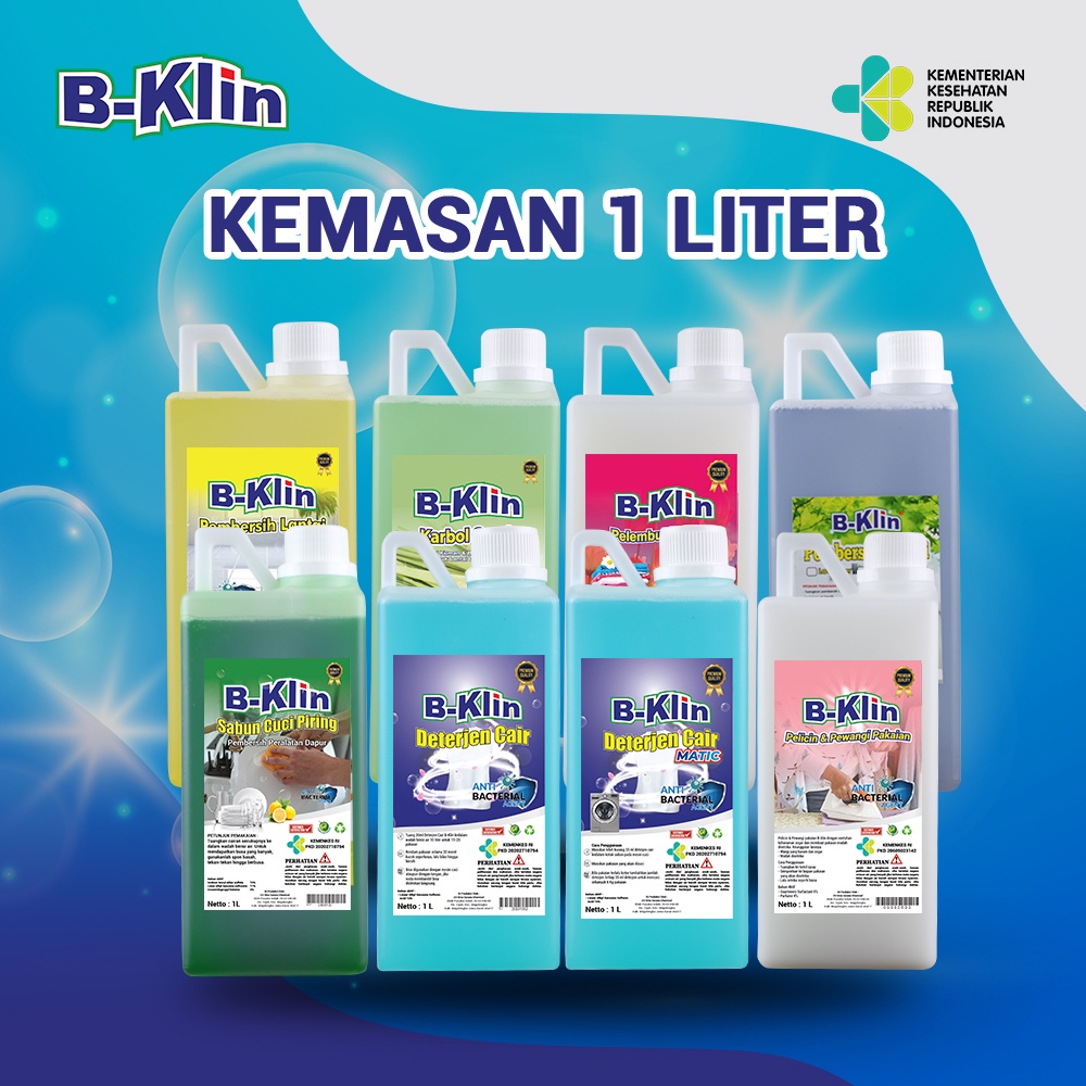 Pelicin Pewangi Pakaian Setrika Laundry B-Klin 1 liter