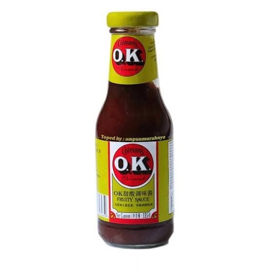 Colman's OK Fruity Sauce Tangy &amp; Sweet Organic 335 Gram