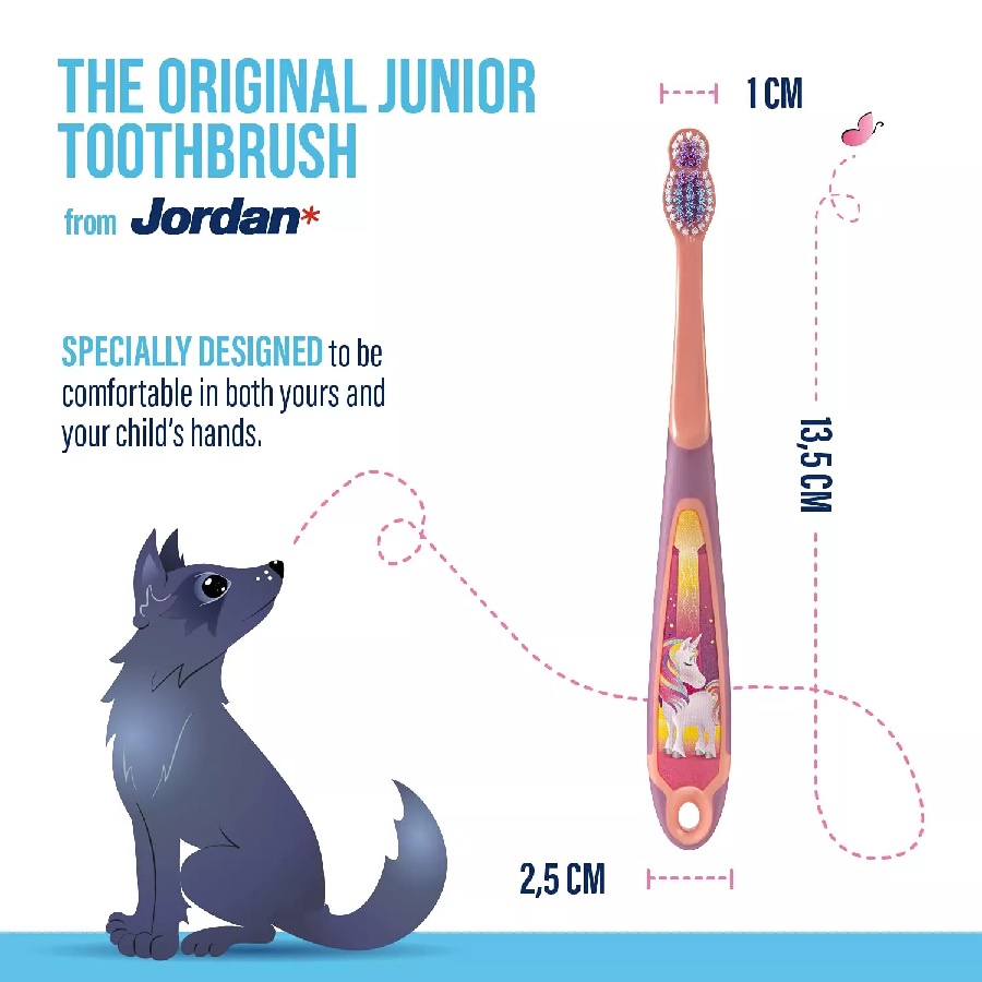 Jordan Oral Care Kids Step 3 Toothbrush Soft  Sikat Gigi Anak Usia 6-9 Tahun WHS