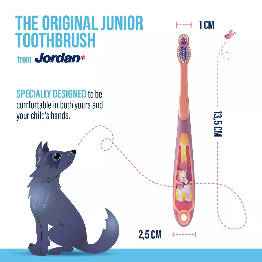 Jordan Oral Care Kids Step 3 Toothbrush Soft  Sikat Gigi Anak Usia 6-9 Tahun