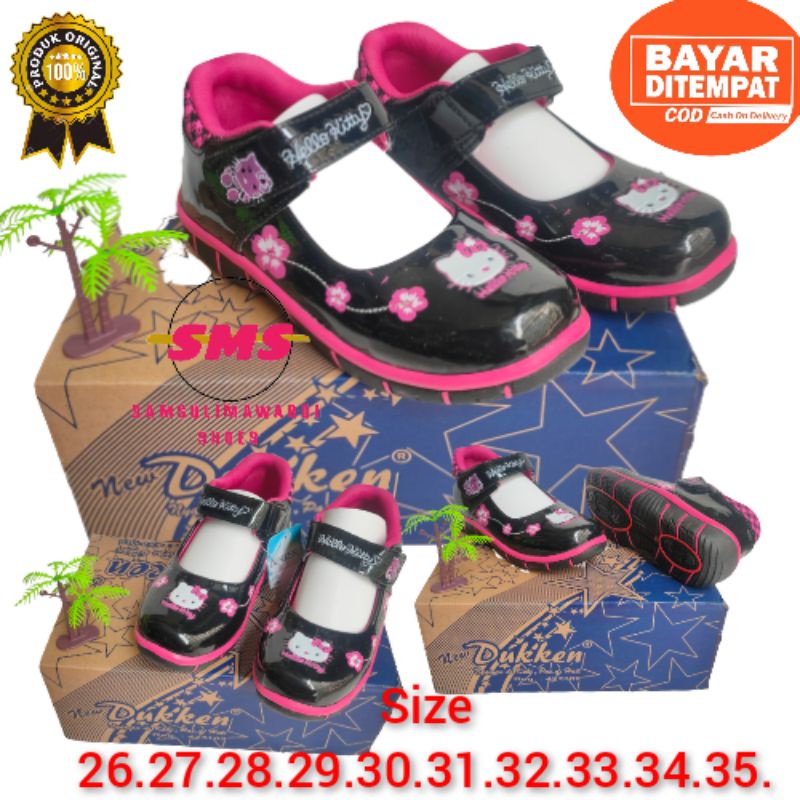 SEPATU DUKKEN  ANAK PEREMPUAN/TK/SD/SEPATU  SEKOLAH DUKKEN ANAK