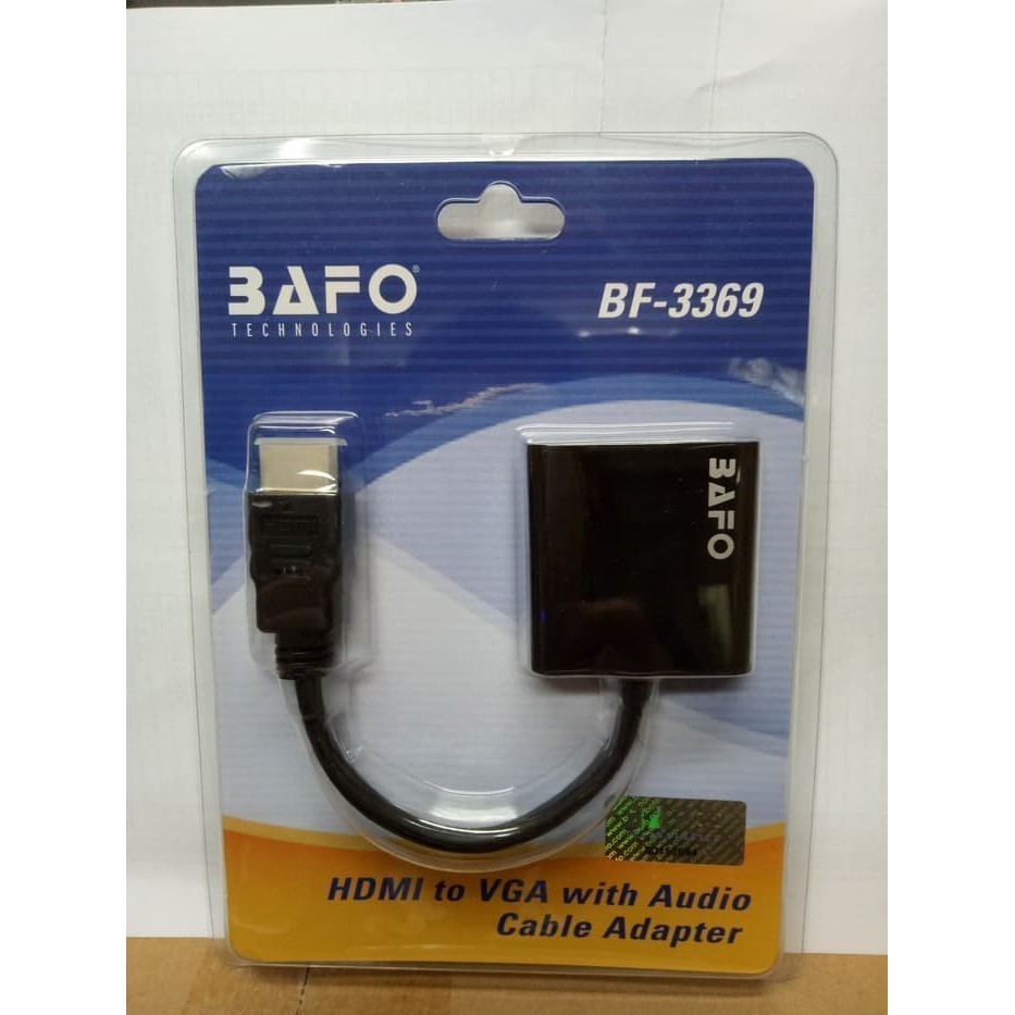 Bafo BF-3369 HDMI to VGA Adapter with Audio BF3369 Converter HDMI VGA
