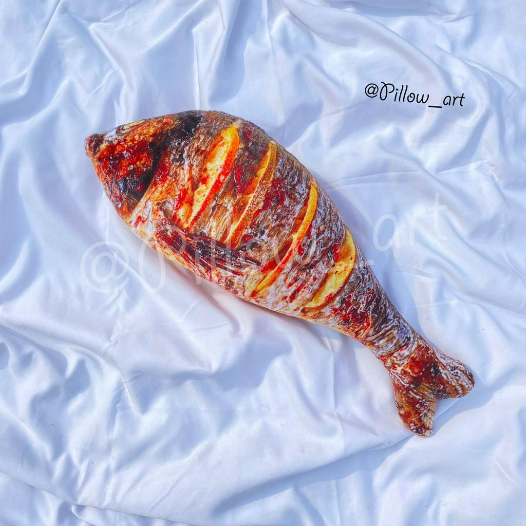 Pillowart - Bantal Boneka Ikan Bakar Size M - ART050