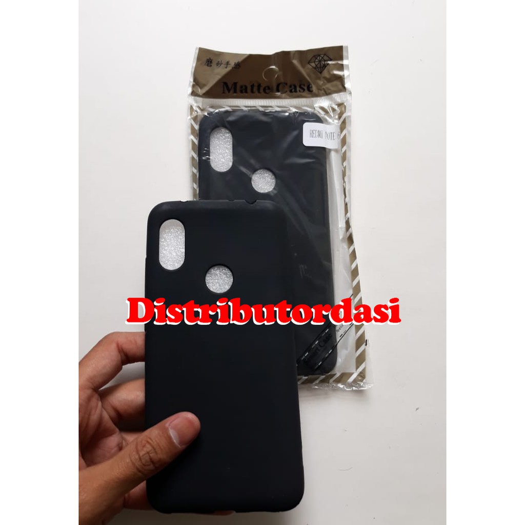 SOFTCASE CASE TPU SILIKON CASING KONDOM blackmatte case Redmi Note 6 ready stok grosir