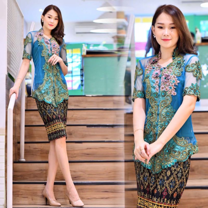 KEBAYA MODERN // SERAGAMAN NATAL // SET KEBAYA BTP // By Pelaminan Biru