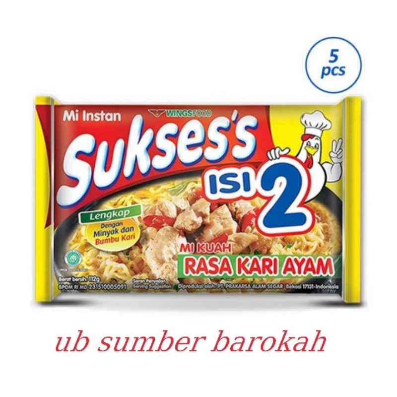 

mie sukses isi 2 rasa kari ayam