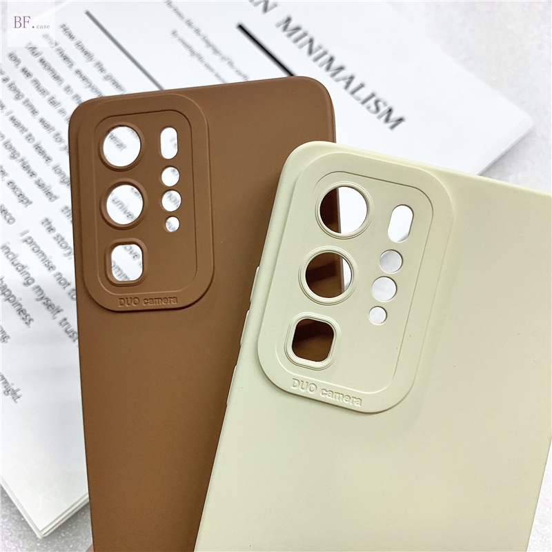 (DUO Camera) Casing Soft Case Silikon Mudah Dibersihkan Untuk Huawei P40 / P50 / P30 / P20Pro / P40pro / P30pro