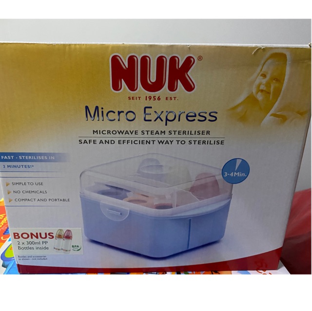 nuk microwave express steriliser