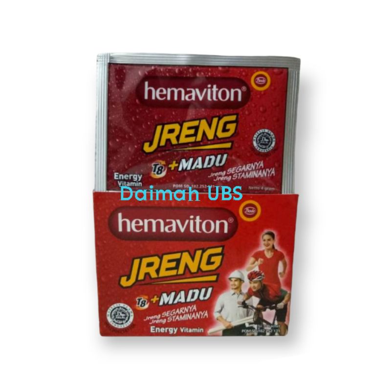 Jual Hemaviton Jreng + Madu 3,8gr X 10 Sachet, Hemaviton Jreng 1box ...