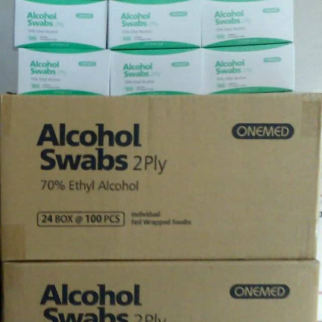 ALCOHOL SWAB 2PLY | ONEMED | ETHYL ALKOHOL 70%