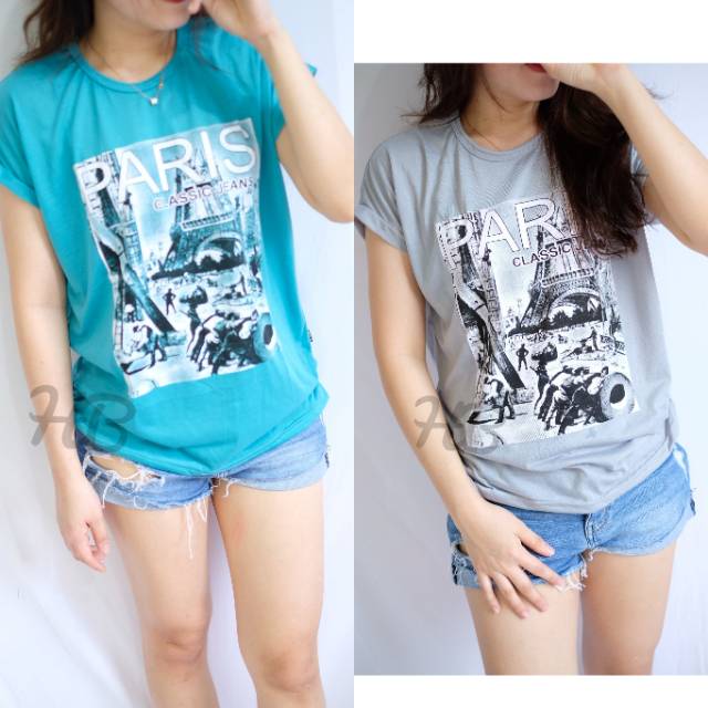 Kaos Wanita Lengan Pendek Banyak Motif / Kaos Murah / Atasan Wanita Murah Part 6