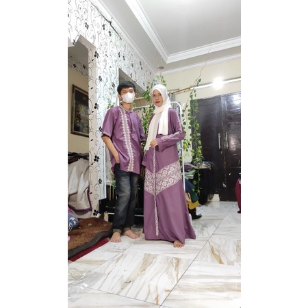 couple keluarga terbaru / couple suami istri / baju keluarga / gamis cantik / koko bordir / koko