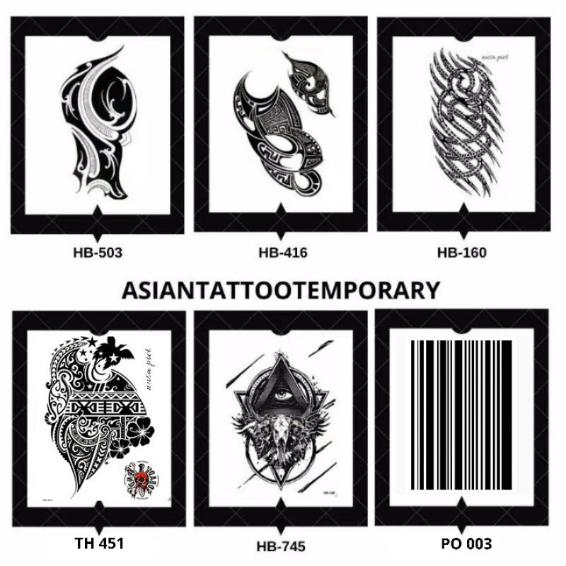 ORIGINAL TATTO TEMPORARY TRIBAL/DRIBAL HIGH QUALITY PREMIUM TATTO TEMPORER TATO STIKER