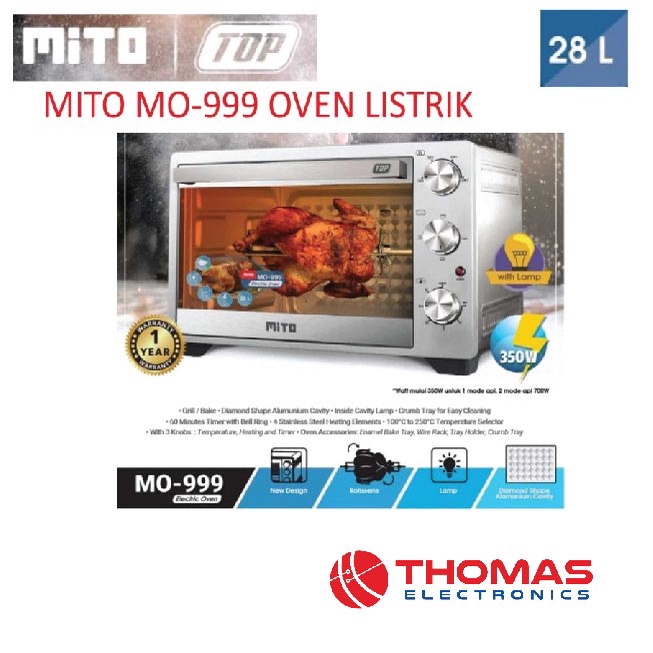 Jual Oven Mito Mo Oven Listrik Liter Mito Liter Garansi Resmi Shopee Indonesia