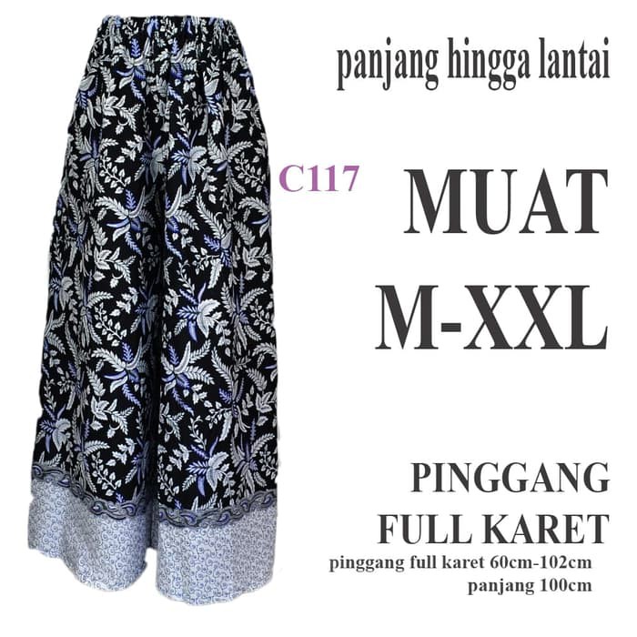 bawahan batik wanita Celana kulot batik palazzo C117