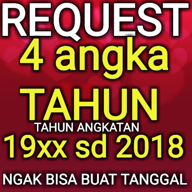 REQUEST angka TAHUN nomor telkomsel SIMPATI dan AS. tahun berapakah anda?
