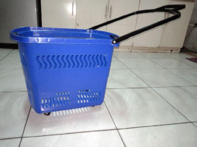 Keranjang Belanja / Troli / Trolley Basket Rovega Bas-01 Biru