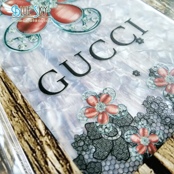 CASING SOFTCASE HARDCASE ANTICRACK BENING MOTIF GUCCI IPHONE 11